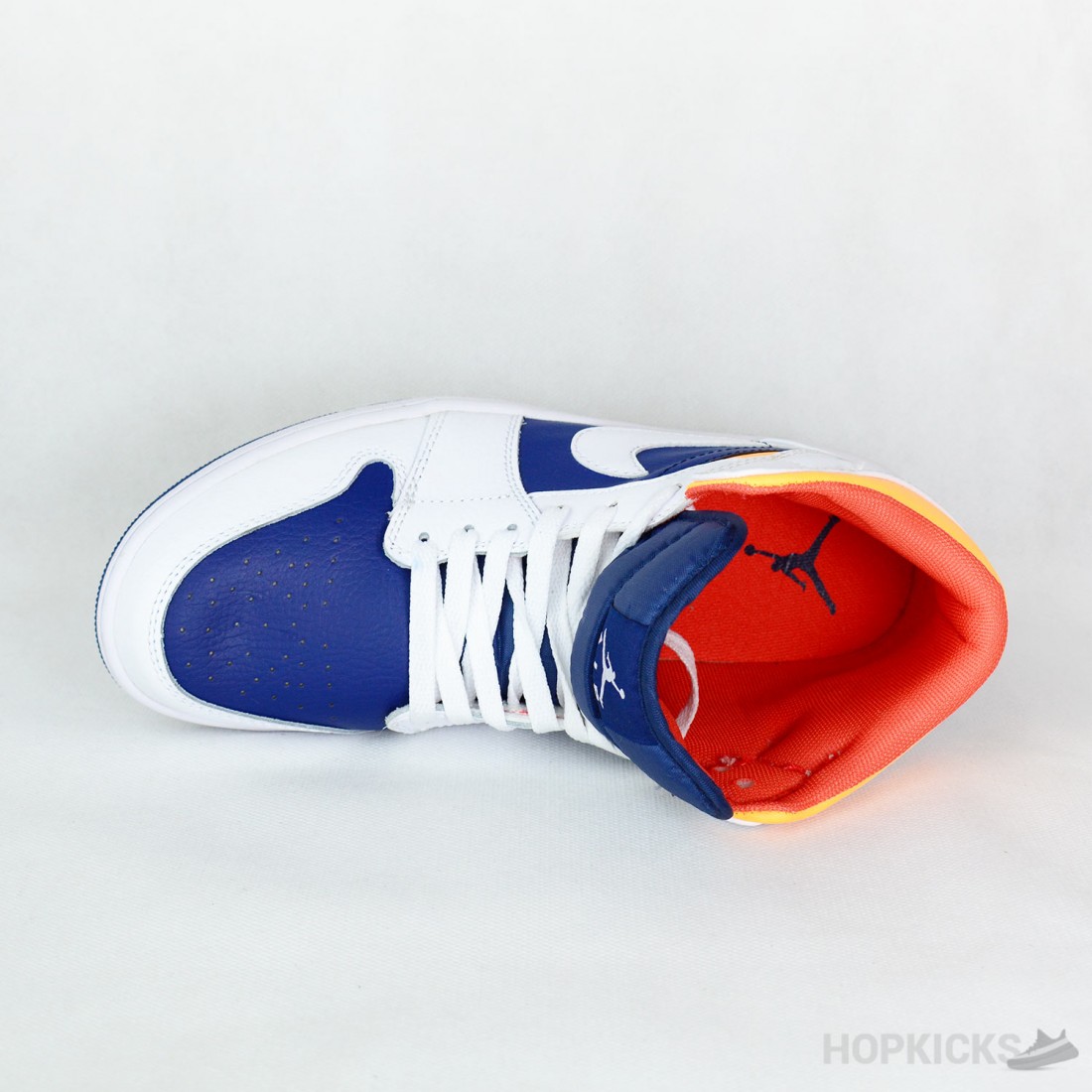 aj 1 mid royal blue laser orange